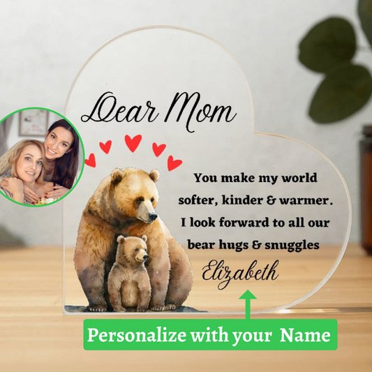 [Almost Sold Out] Dear Mom - Bears - Acrylic Plaque