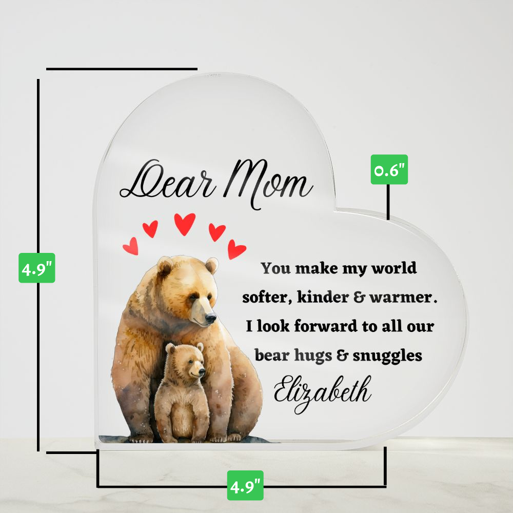 [Almost Sold Out] Dear Mom - Bears - Acrylic Plaque