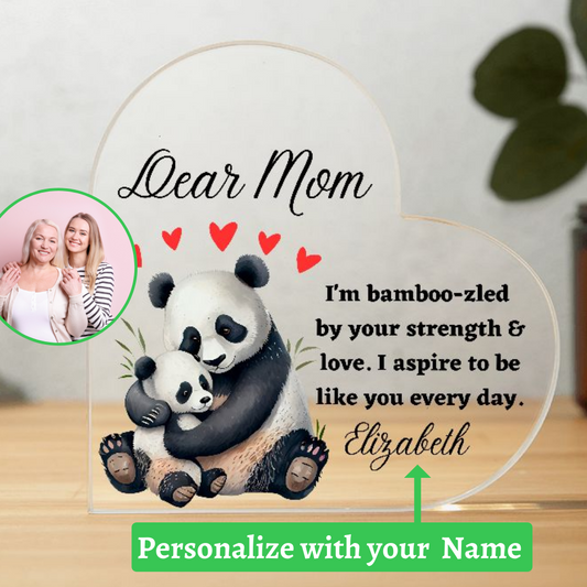 [Almost Sold Out] Dear Mom - Pandas - Acrylic Plaque