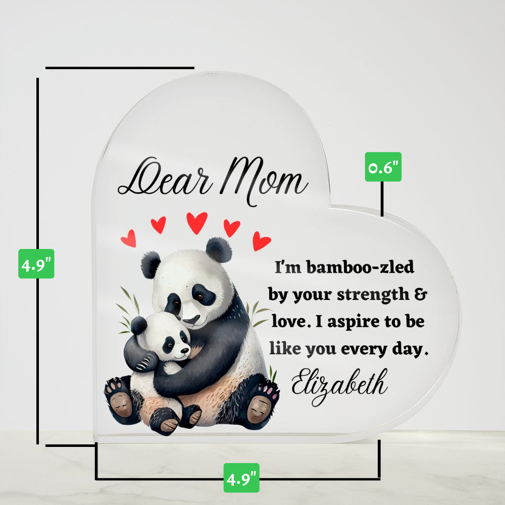 [Almost Sold Out] Dear Mom - Pandas - Acrylic Plaque