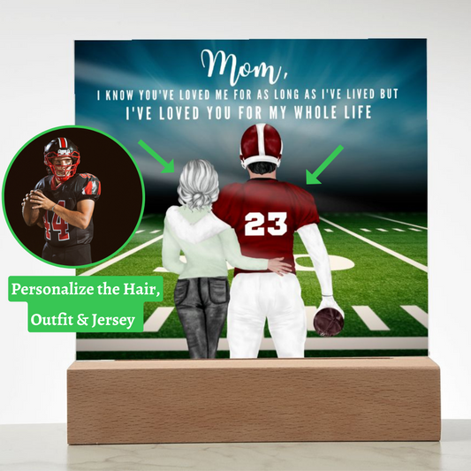 [Almost Sold Out] Football Mom - Acrylic Plaque