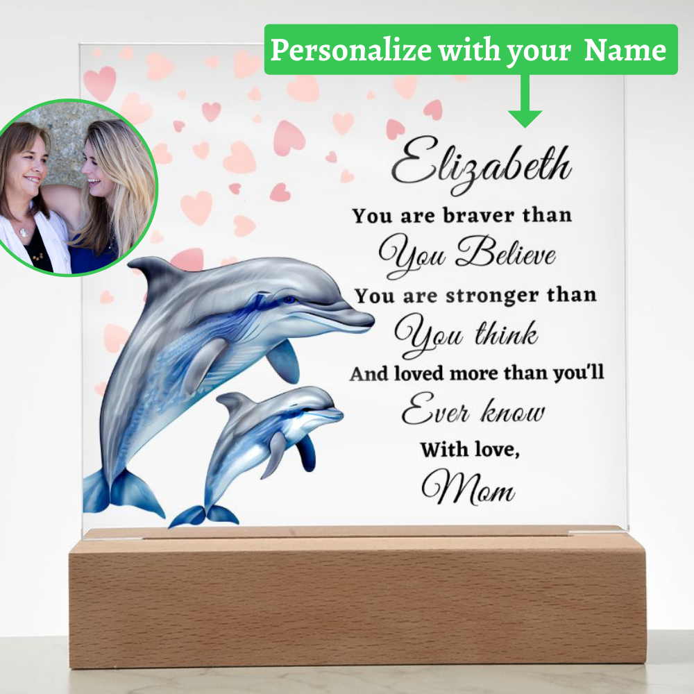 [Almost Sold Out] To My Daughter - Dolphins - Acrylic Plaque