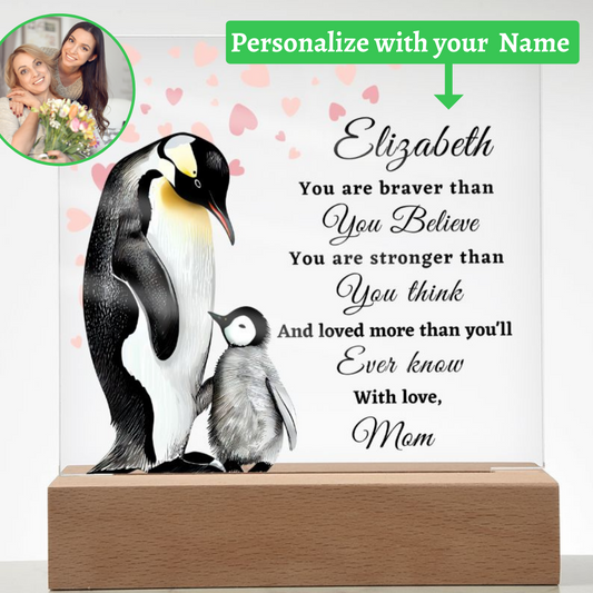 [Almost Sold Out] To My Daughter - Penguins - Acrylic Plaque