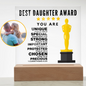 [Almost Sold Out] Best Daughter Award - Acrylic Plaque with Stand