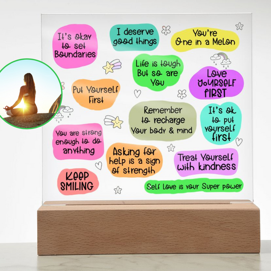 Almost Sold Out - Daily Affirmations - Acrylic Plaque With Stand