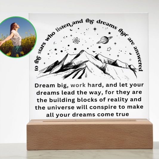 Almost Sold Out - Dreams Will Come True - Acrylic Plaque With Stand