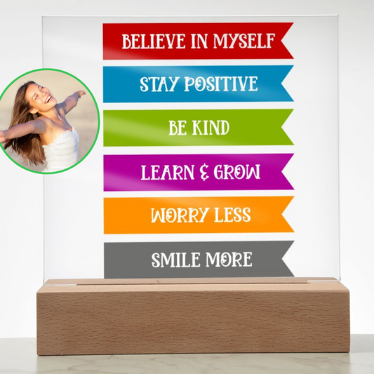 Almost Sold Out - Daily Affirmations - Acrylic Plaque with Stand