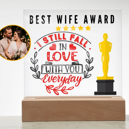 [Almost Sold Out] Best Wife Award - In Love With You Everyday - Acrylic Plaque with Stand