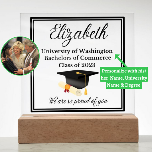 [Almost Sold Out] Personalized Graduation Acrylic Plaque