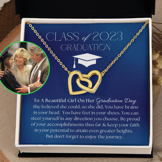 Almost Sold Out - Class of 2023 - Interlocking Hearts Necklace