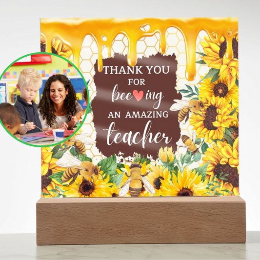 Almost Sold Out -Thank You for beeing an Amazing Teacher - Acrylic Plaque with Stand