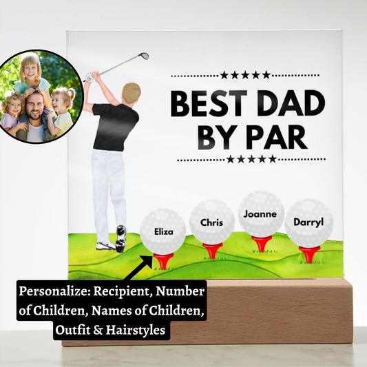[Almost Sold Out] Best Dad / Step Dad / Bonus Dad / Grandpa - Personalized Acrylic Plaque