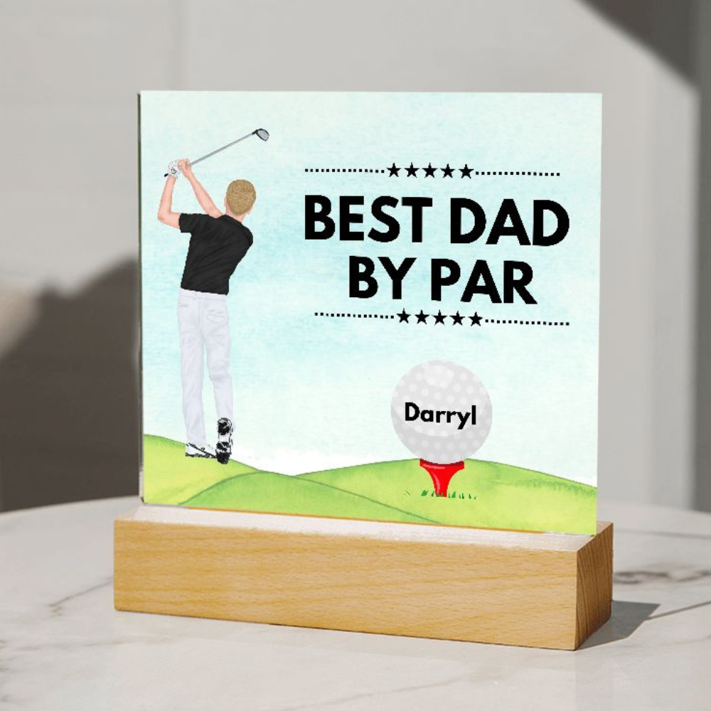 [Almost Sold Out] Best Dad By Par - Personalized Acrylic Plaque