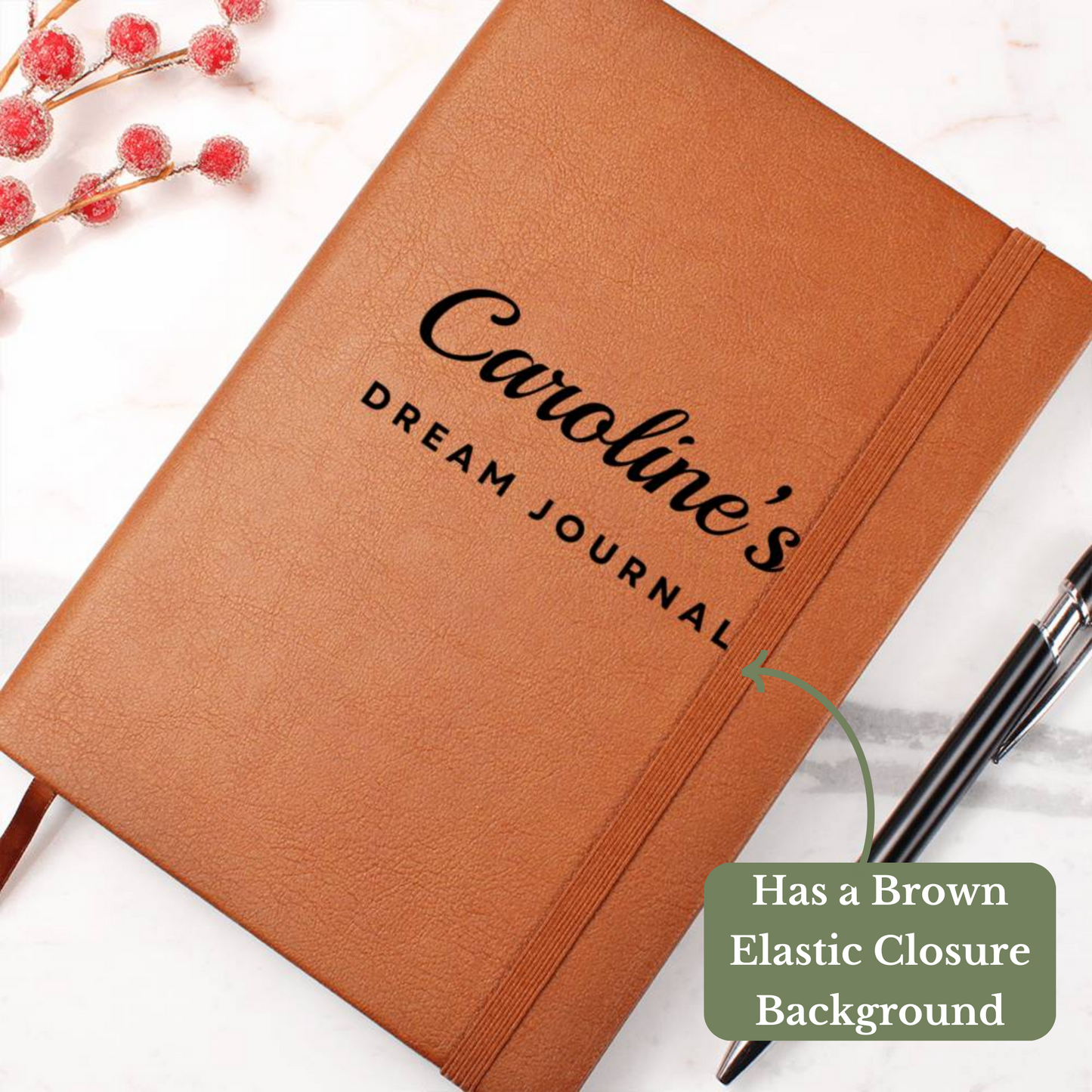 [Almost Sold Out] Personalized Graphic Leather Dream Journal