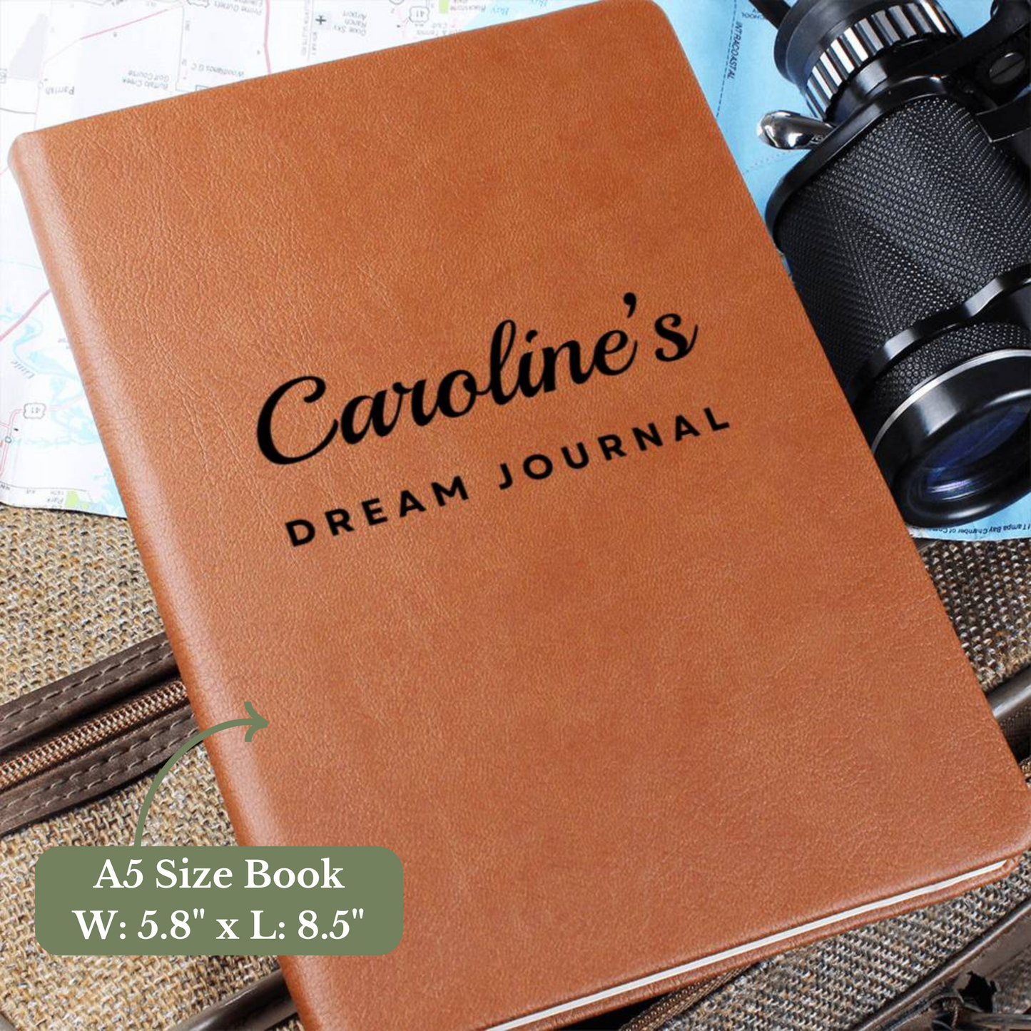 [Almost Sold Out] Personalized Graphic Leather Dream Journal