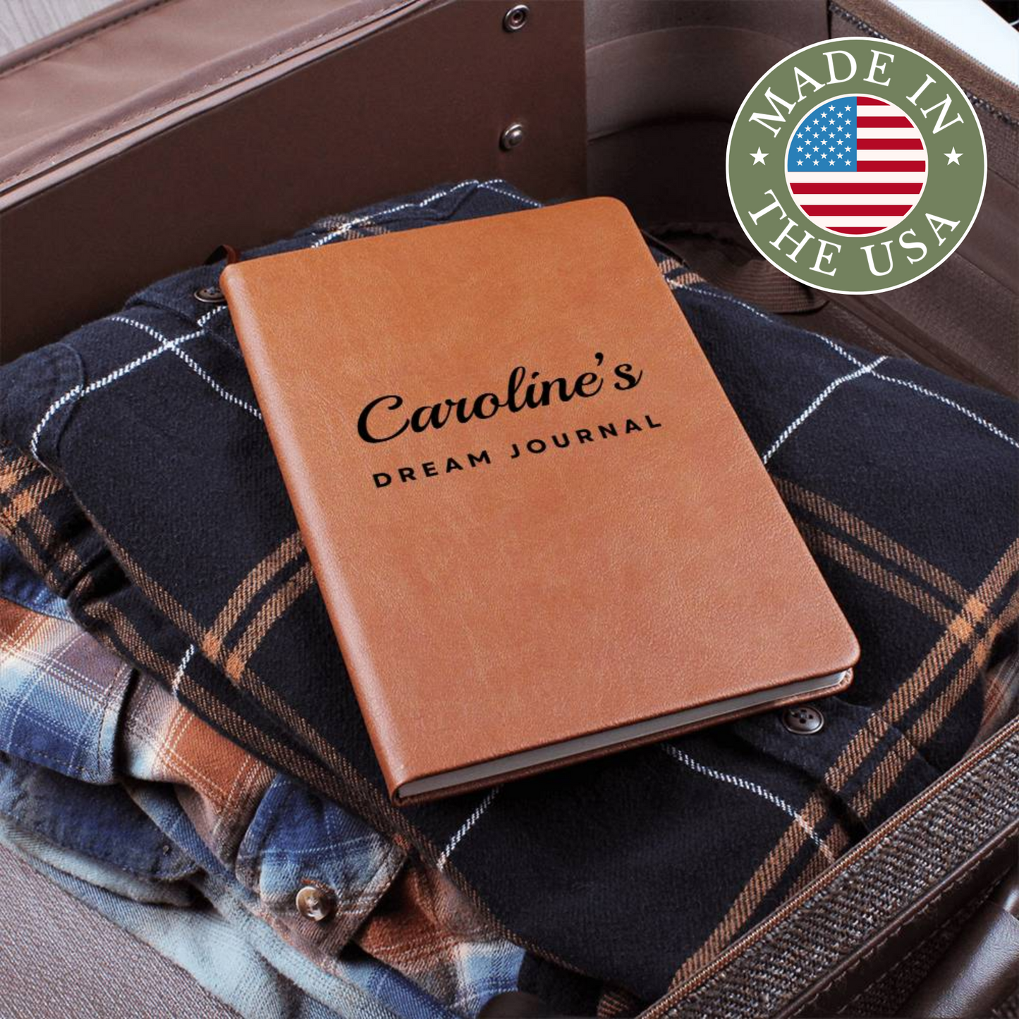 [Almost Sold Out] Personalized Graphic Leather Dream Journal