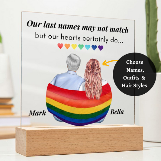 [Almost Sold Out] Bonus Dad - Father's Day Pride Gift Acrylic Plaque