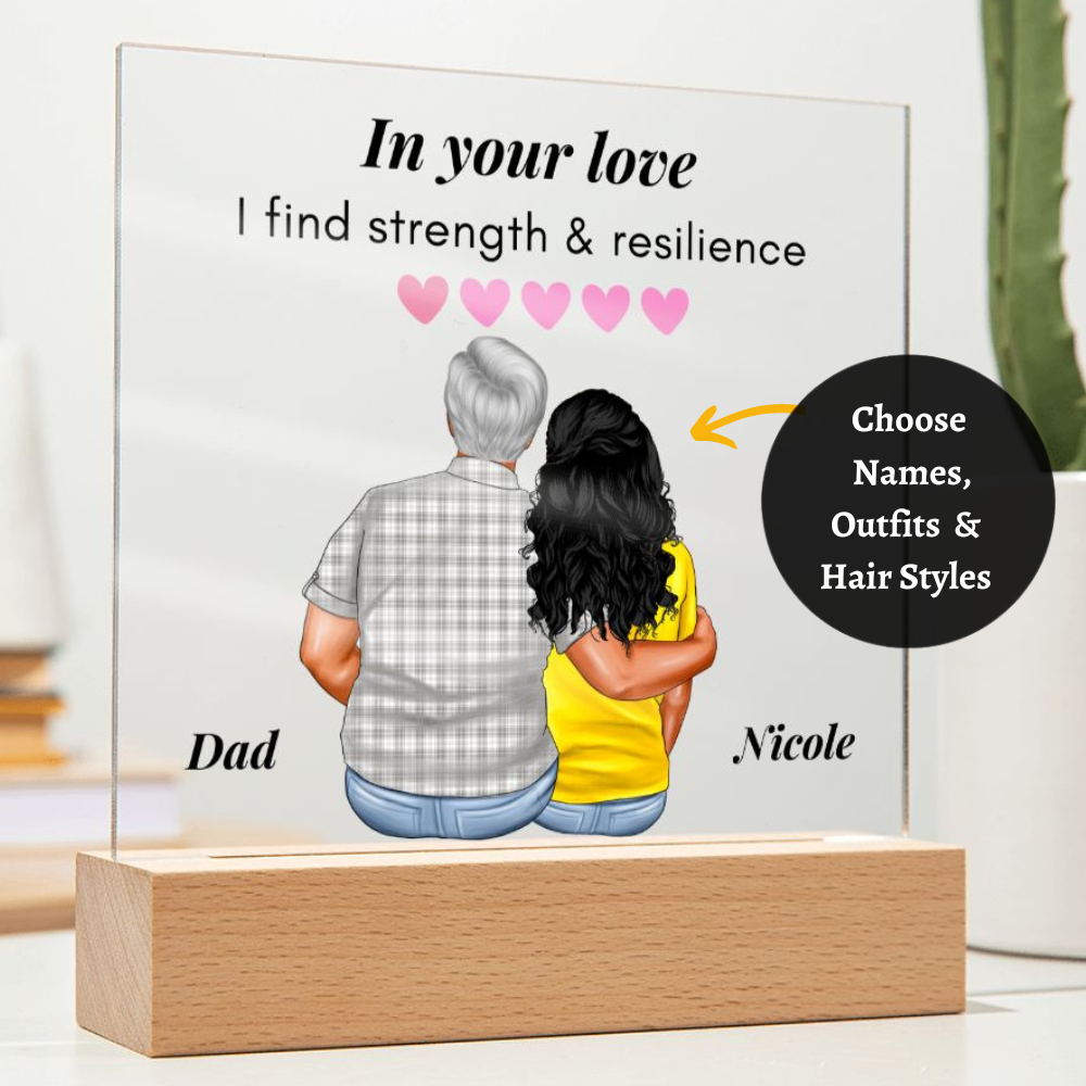 [Almost Sold Out] In Your Love I Find Resilience - Personalized Father's Day Acrylic Plaque