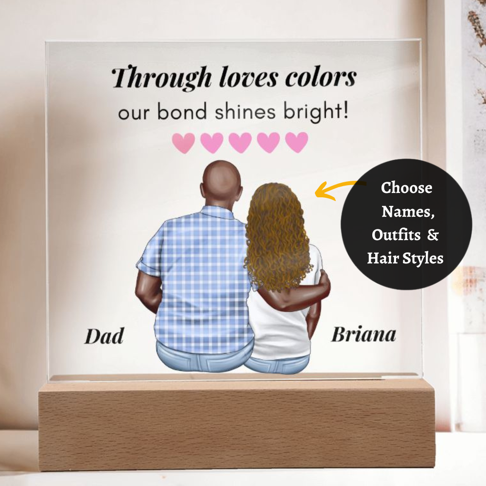 [Almost Sold Out] Through Loves Colors - Personalized Father's Day Acrylic Plaque