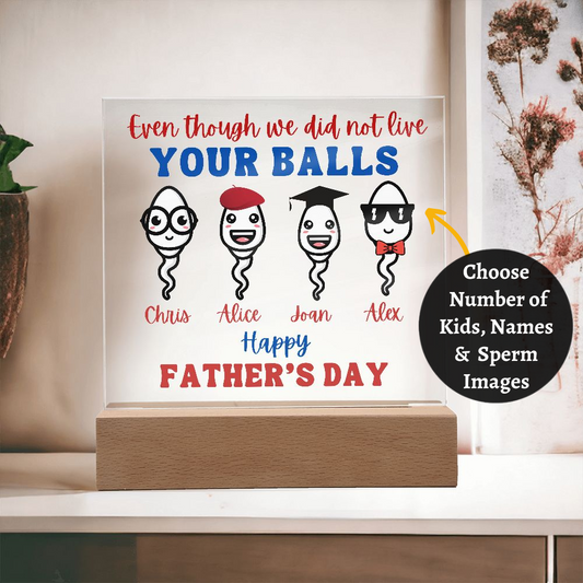 [Almost Sold Out] Bonus Dad / Step Dad Personalized Father's Day Acrylic Plaque