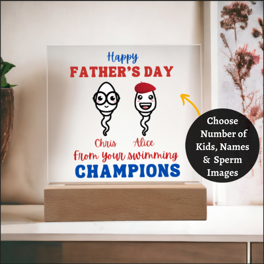 [Almost Sold Out] Personalized From Your Swimming Champions - Acrylic Plaque