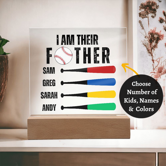 [Almost Sold Out] Personalized Baseball Father's Day Acrylic Plaque