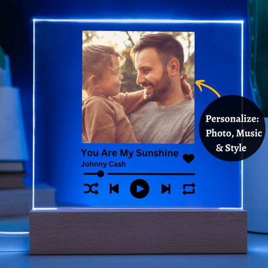 [Almost Sold Out] Personalized Father and Child Music Acrylic Plaque