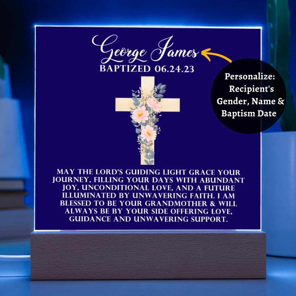 [Almost Sold Out] Personalized Baptism Acrylic Plaque