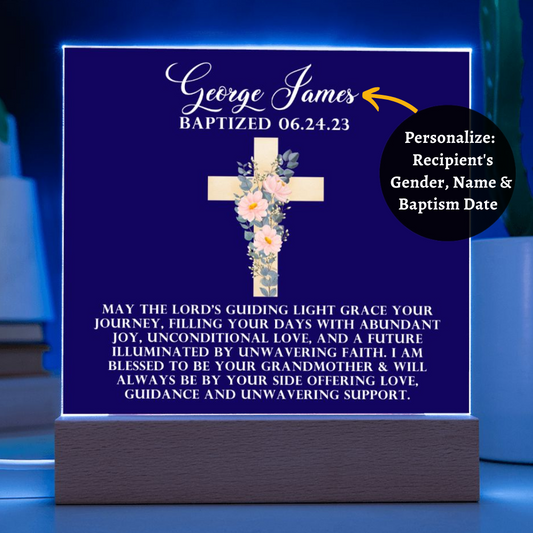 [Almost Sold Out] Personalized Baptism Acrylic Plaque