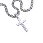 Personalized Baseball Fan Gift for Grandson Believe in Yourself - Cuban Chain Necklace with Cross