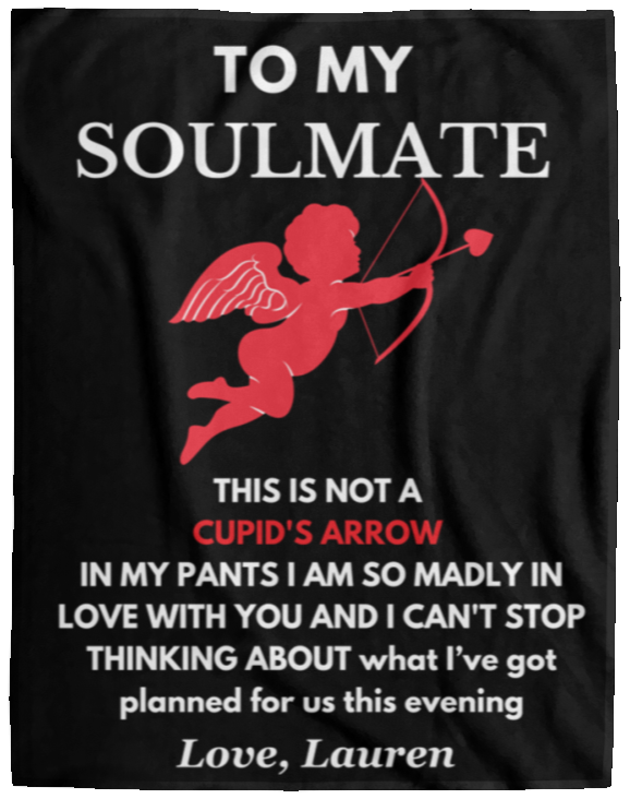 Almost Sold Out - To My Soulmate Cupid's Arrow Blanket