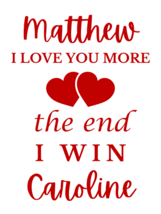 50% OFF SALE - MATTHEW I LOVE YOU MORE - COZY FLEECE/PREMIUM SHERPA BLANKET