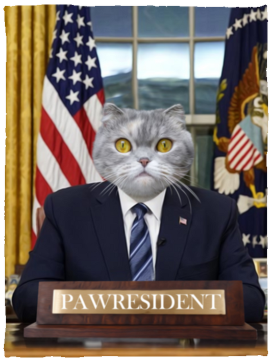 Pawresident Cat Lovers Blanket
