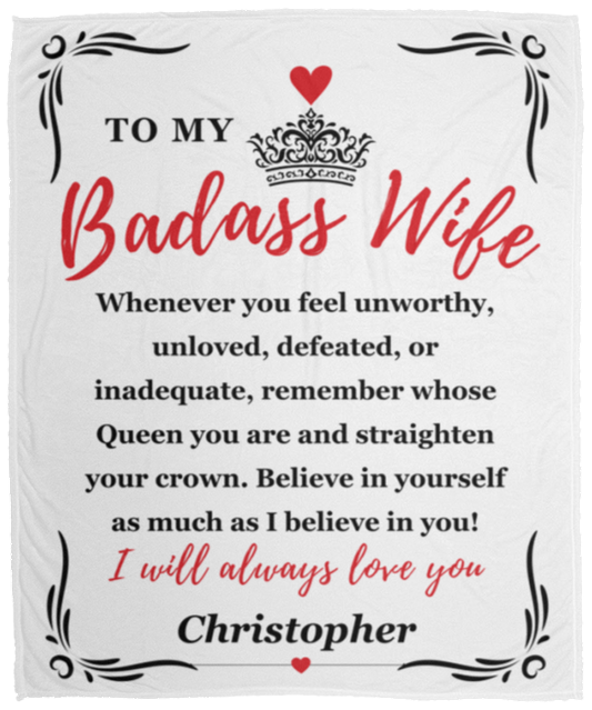 Almost Sold Out - Badass Wife Unworthy Blanket