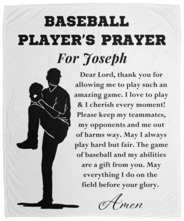 Almost Sold Out - Baseball Prayer Pitcher Blanket