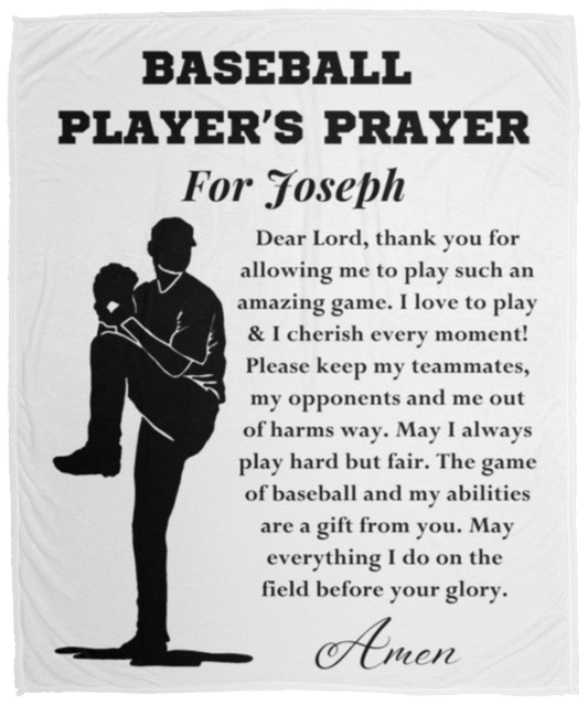 Almost Sold Out - Baseball Prayer Pitcher Blanket