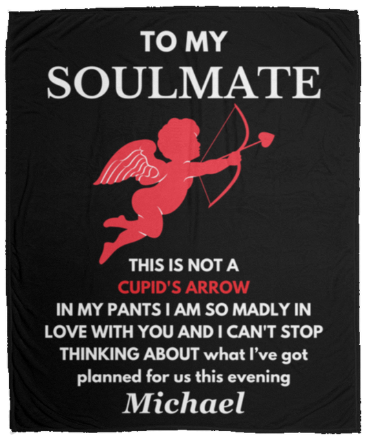 Almost Sold Out - To My Soulmate Cupid's Arrow Blanket