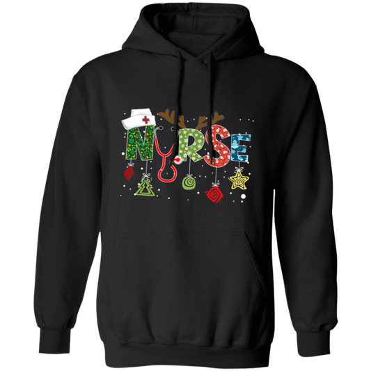 Nurse Christmas Pullover Hoodie