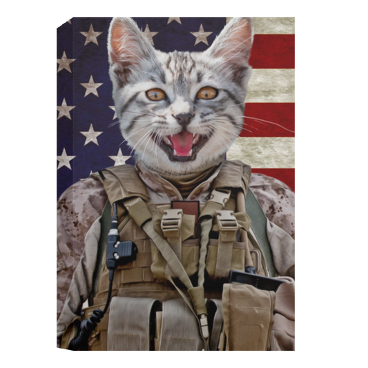 Cat Army - CANPO15 Deluxe Portrait Canvas 1.5in Frame