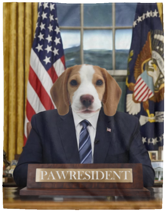 Pawresident Blanket For Dog Lovers