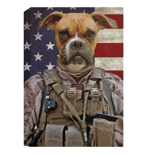 Dog Army - CANPO15 Deluxe Portrait Canvas 1.5in Frame