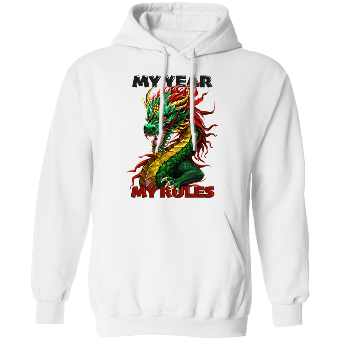 Almost Sold Out - My Year My Rules Dragon Pullover Hoodie