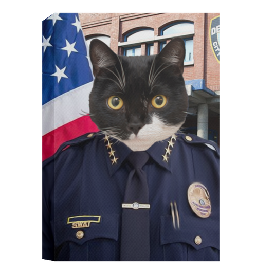 Cat Police - CANPO15 Deluxe Portrait Canvas 1.5in Frame