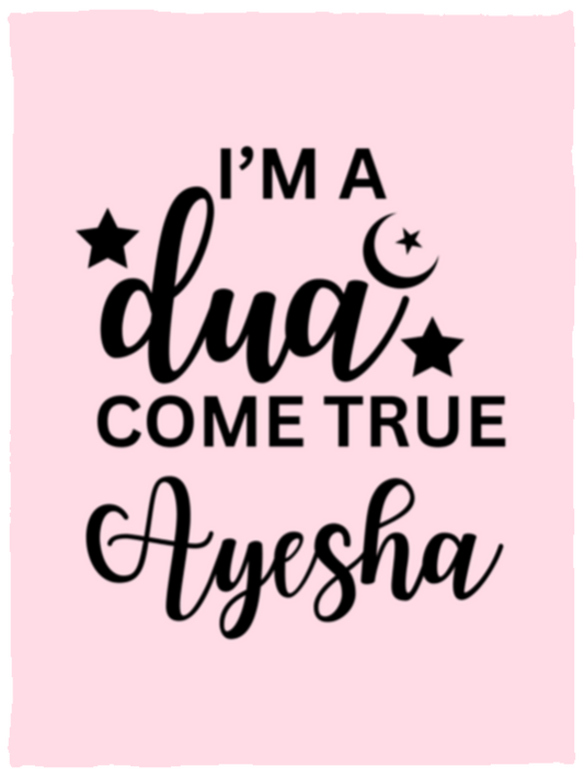 I'M A DUA COME TRUE  - VPS Cozy Plush Fleece Blanket - 30x40 - LIGHT PINK