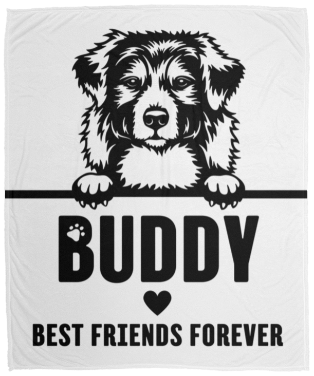 50% OFF SALE - PERSONALIZED DOGS - COZY FLEECE/PREMIUM SHERPA BLANKET