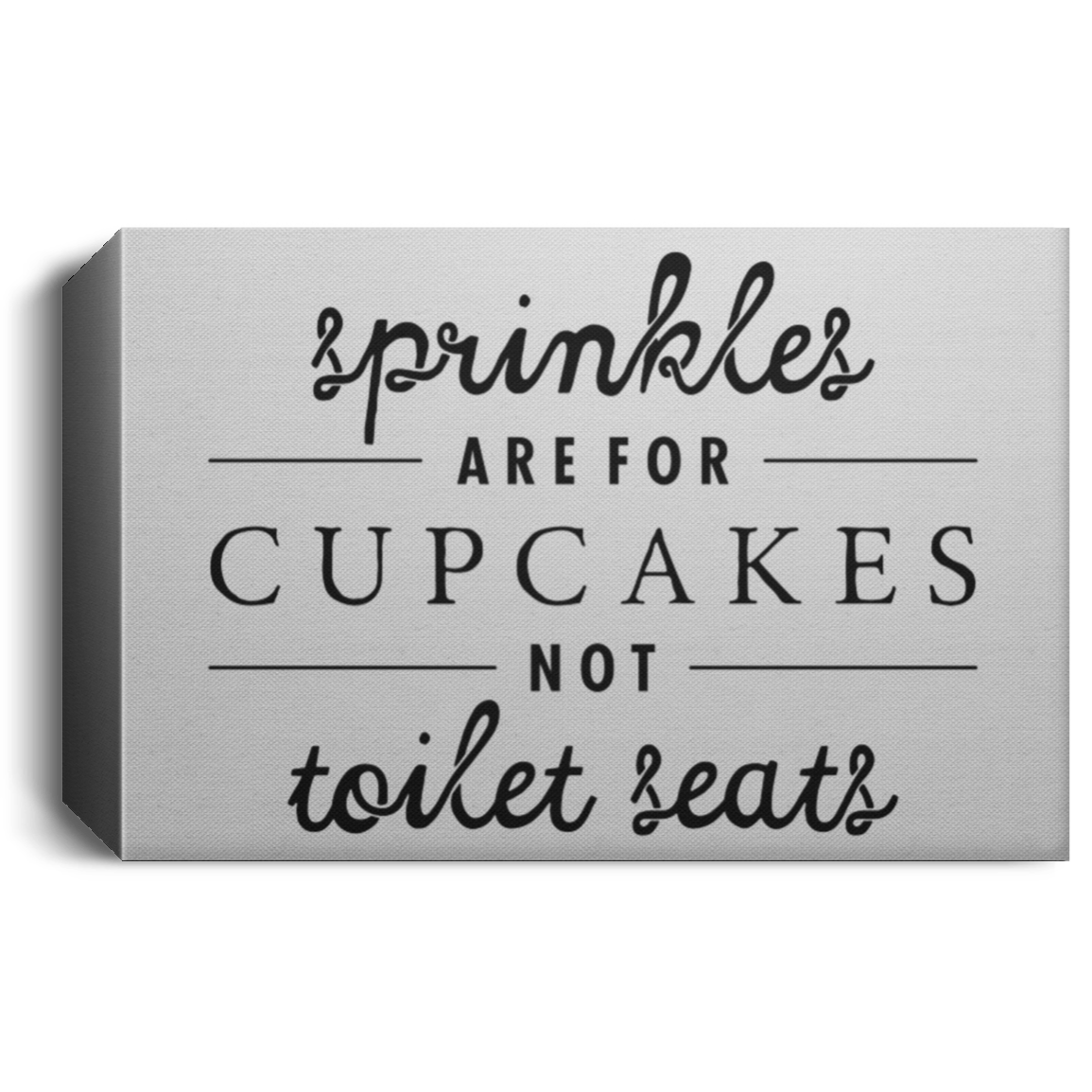 Almost Sold Out - Sprinkles Bathroom Canvas Frame