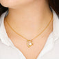 Red Heart Rose Box with Forever Love Necklace