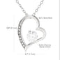 Red Heart Rose Box with Forever Love Necklace