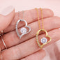 Red Heart Rose Box with Forever Love Necklace