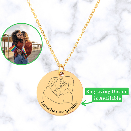 Almost Sold Out - Lesbian With Message Necklace